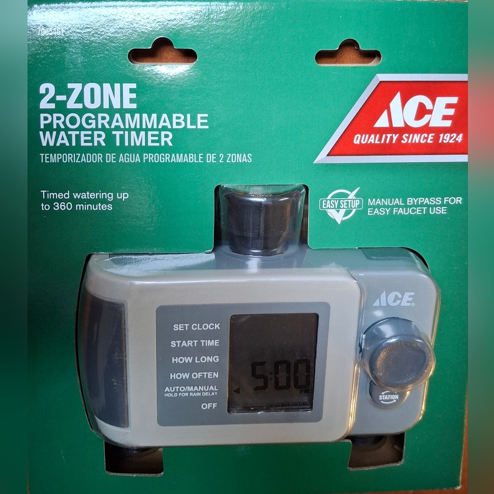 Ace Programmable 2 Outlet Water Timer MFR# 28245 (7436728)2 Avail Priced For 1
